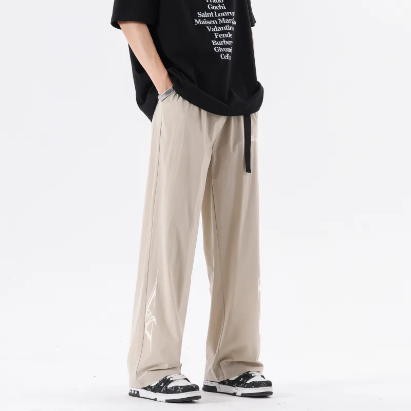 Qnxeey Casual Pants Unisex-9