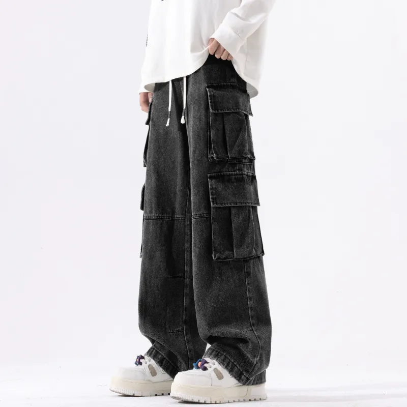 Qnxeey Jeans Unisex-2