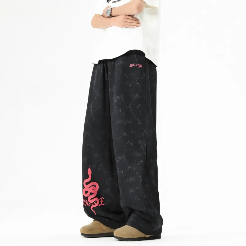 Qnxeey Casual Pants Unisex-3