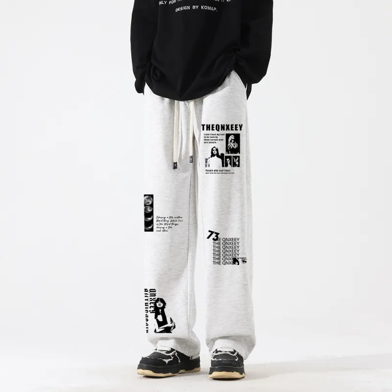 Qnxeey Casual Pants Unisex-10