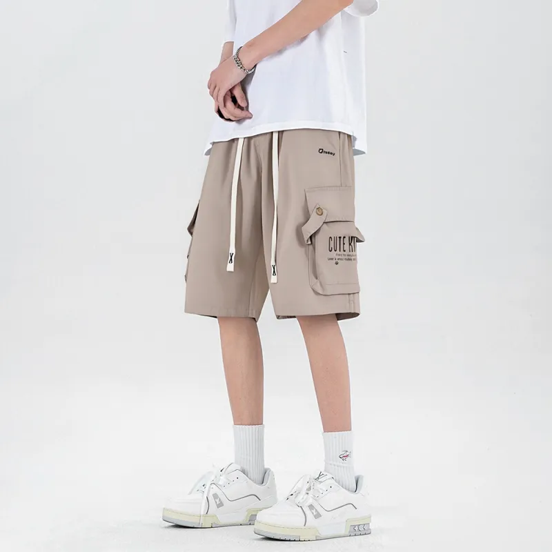 Qnxeey Cargo Shorts Unisex-11