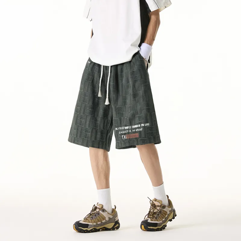 Qnxeey Casual Shorts Unisex-4
