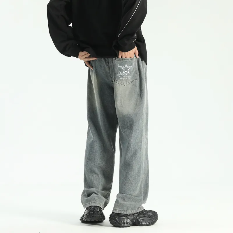 Qnxeey Jeans Unisex-12