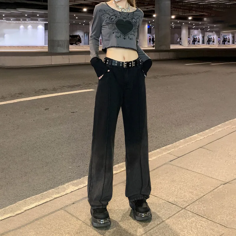 Qnxeey Jeans Unisex-12