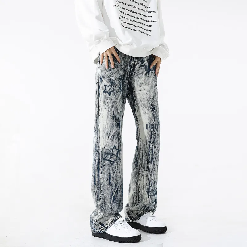 Qnxeey Jeans Unisex-11