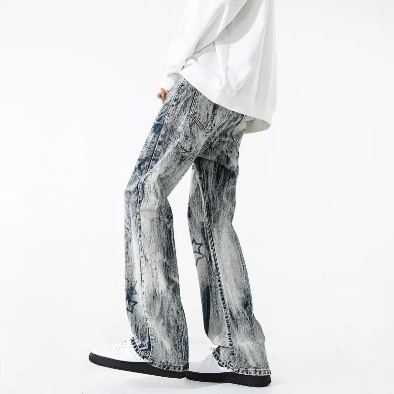 Qnxeey Jeans Unisex-13