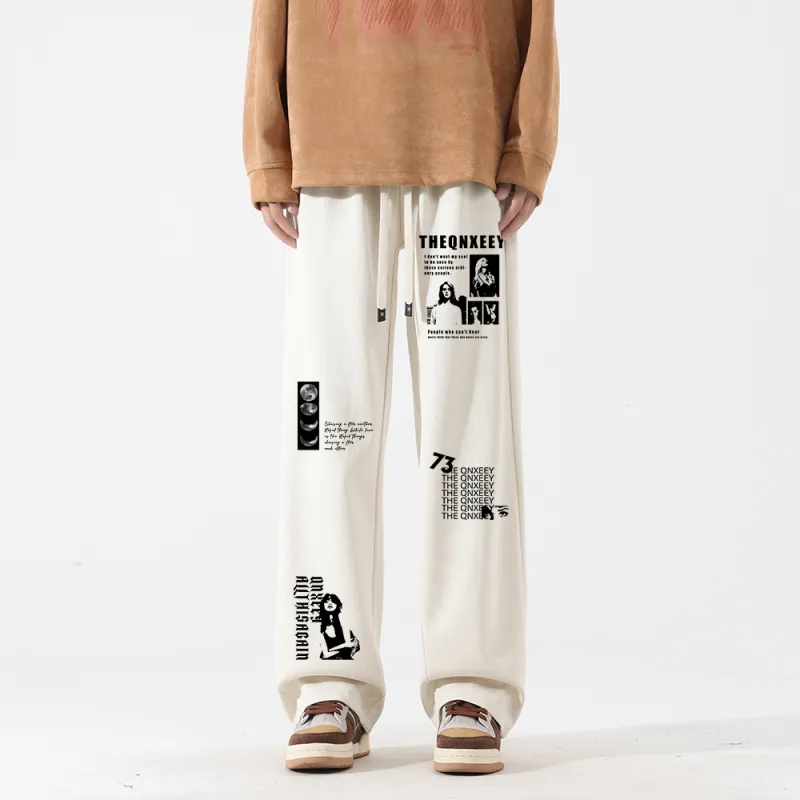 Qnxeey Casual Pants Unisex-16