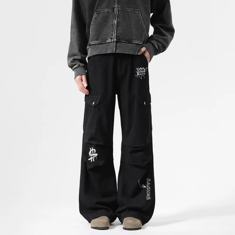 Qnxeey Casual Pants Unisex-2