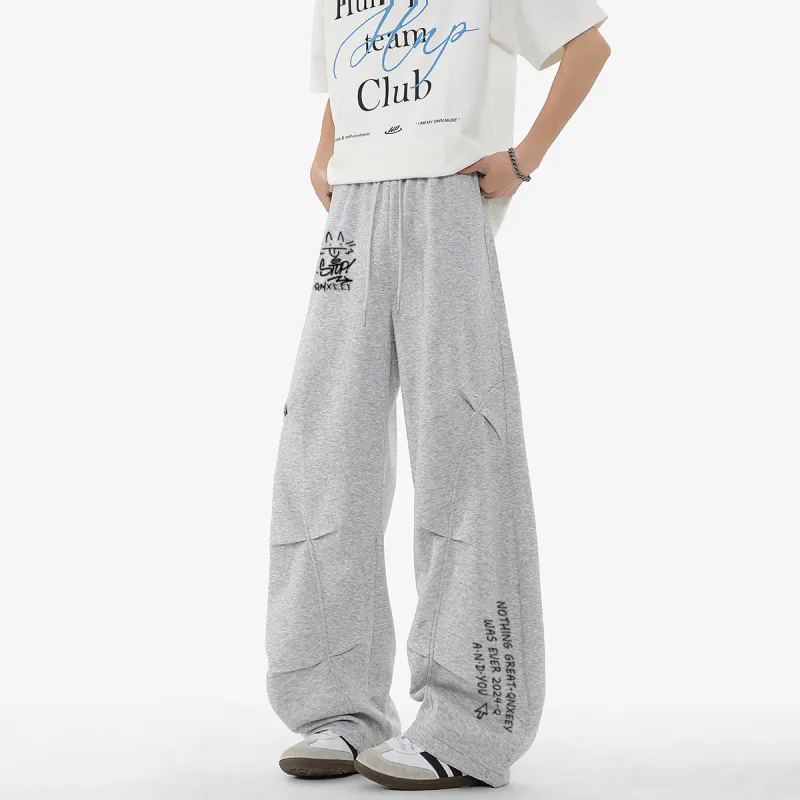 Qnxeey Knitted Sweatpants Unisex-9