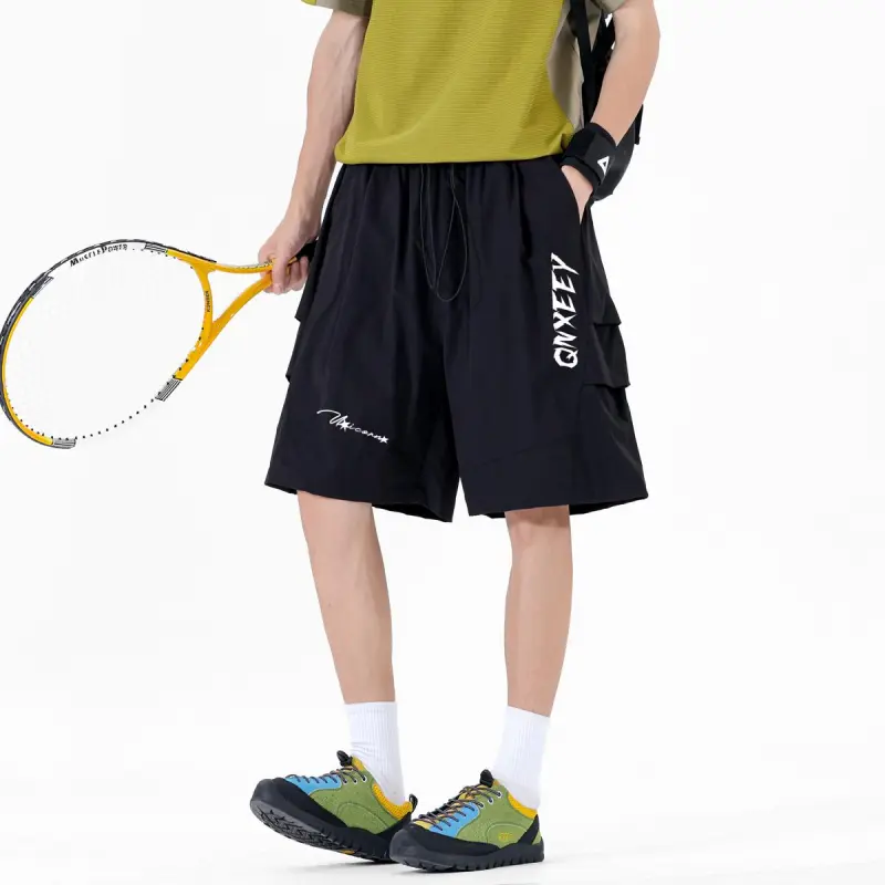 Qnxeey Casual Shorts Unisex-2
