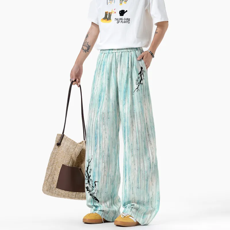 Qnxeey Casual Pants Unisex-9
