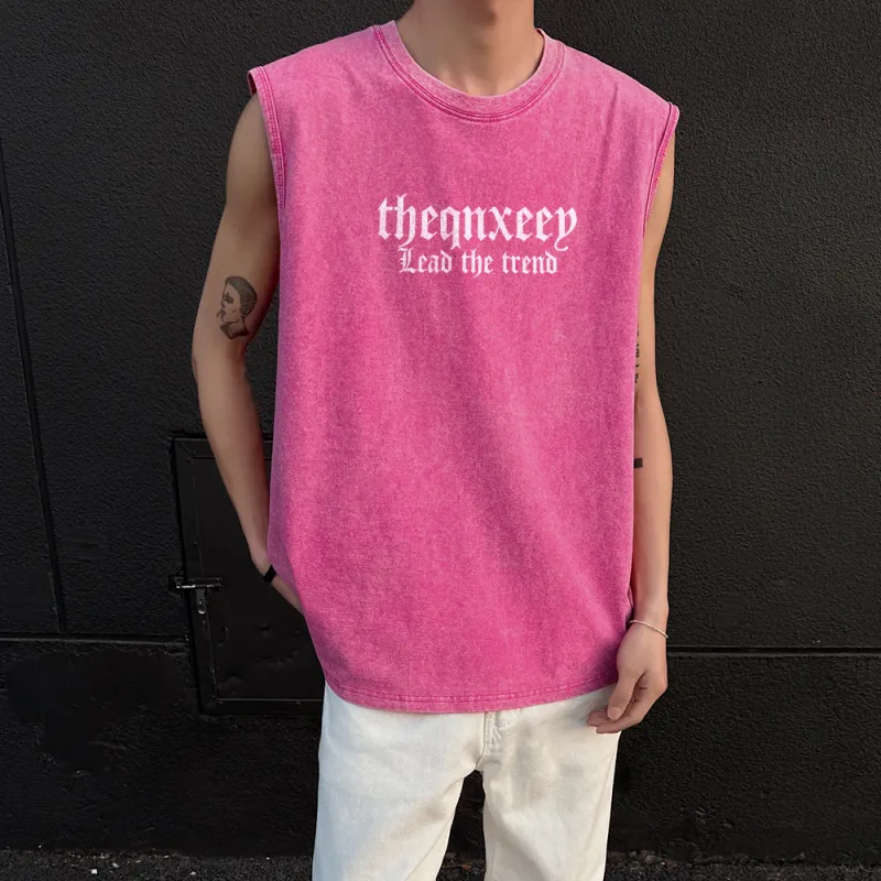 Qnxeey Tank Tops Unisex-12