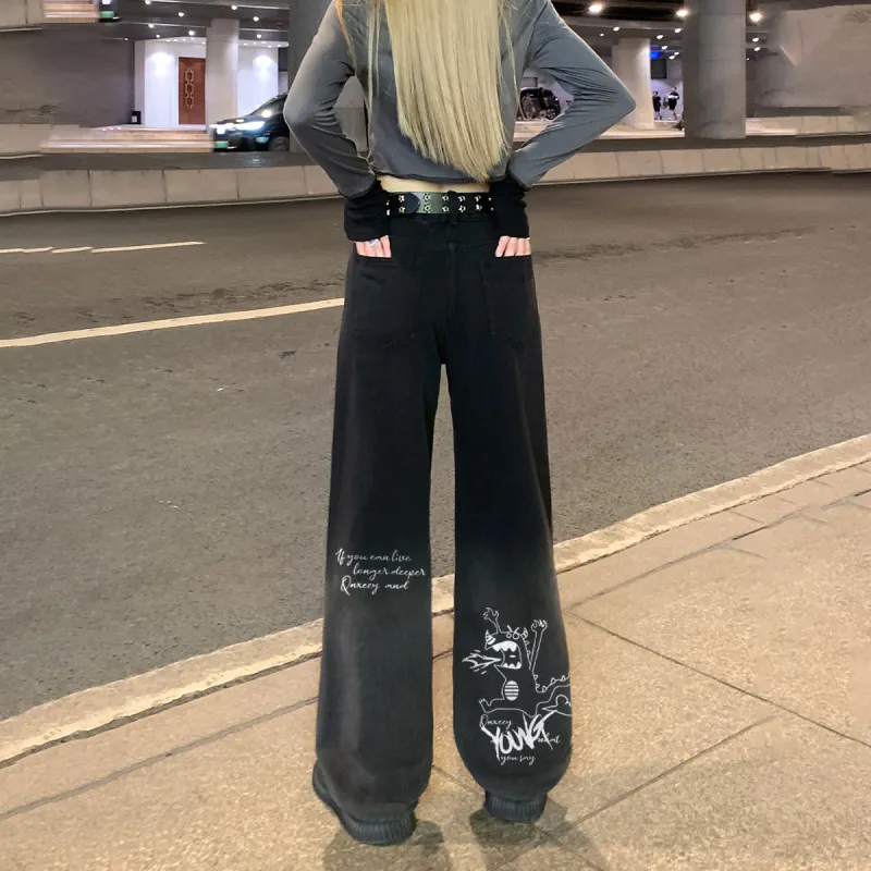 Qnxeey Jeans Unisex-9