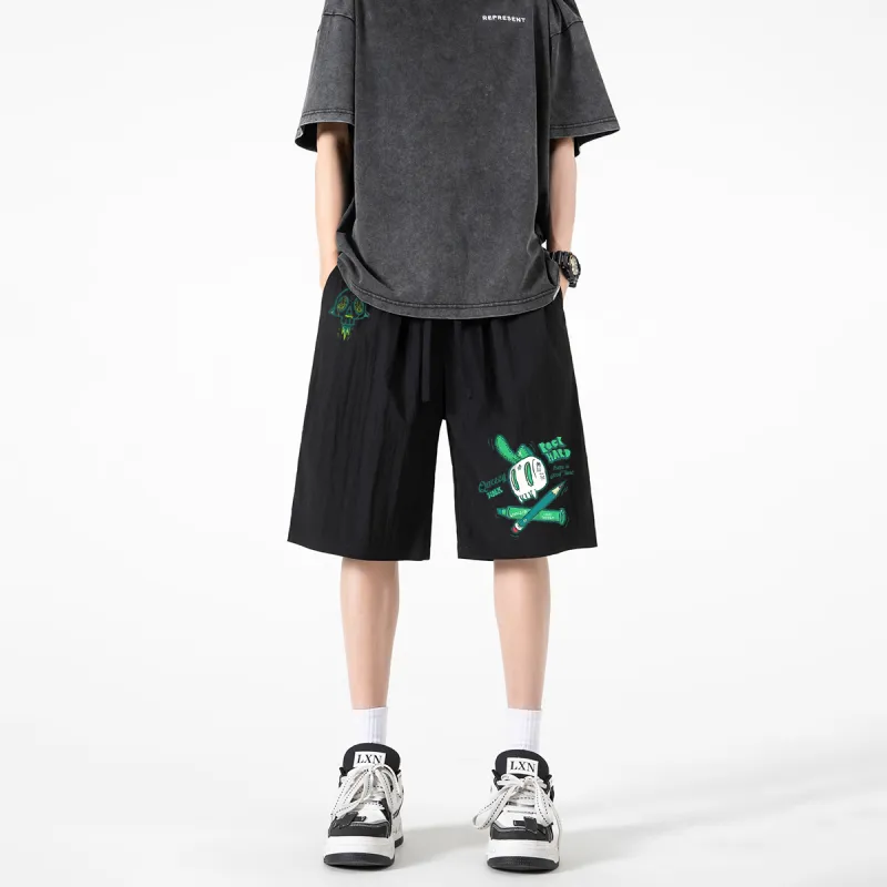 Qnxeey Casual Shorts Unisex-2