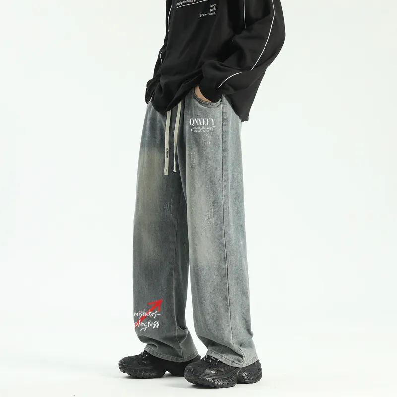 Qnxeey Jeans Unisex-10