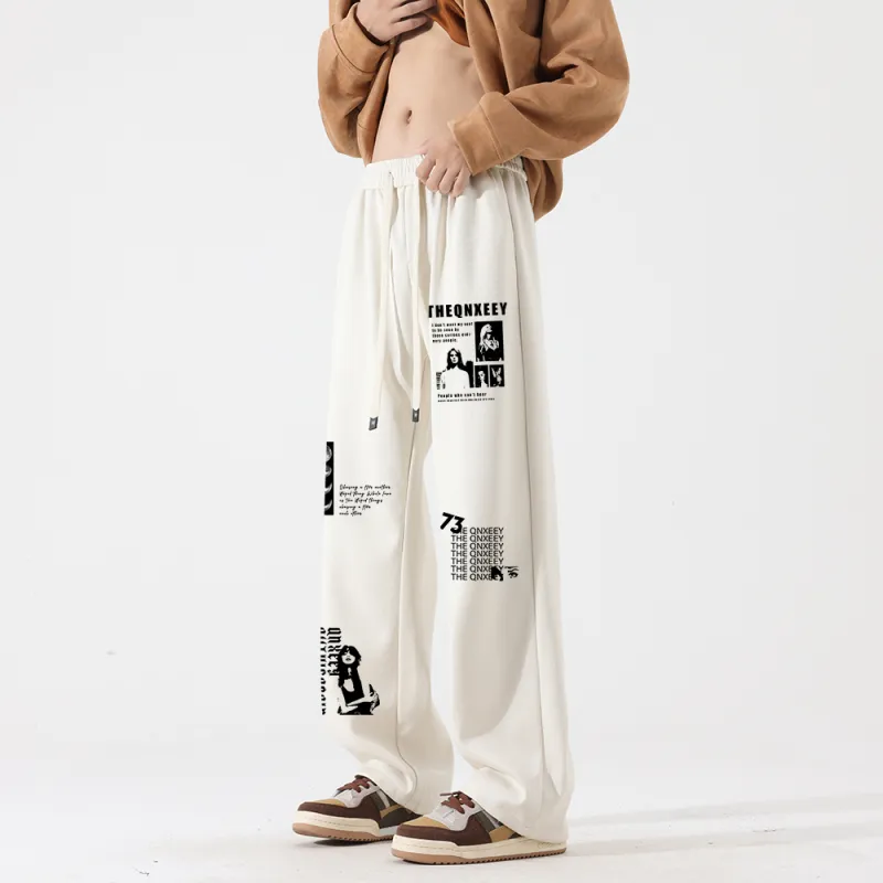 Qnxeey Casual Pants Unisex-19