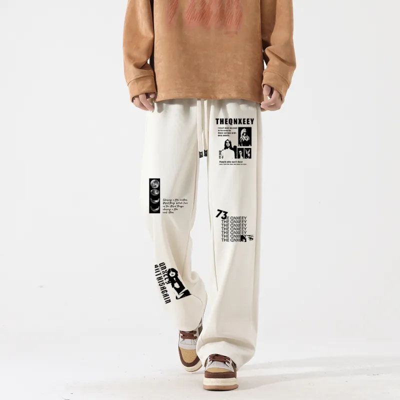 Qnxeey Casual Pants Unisex-17