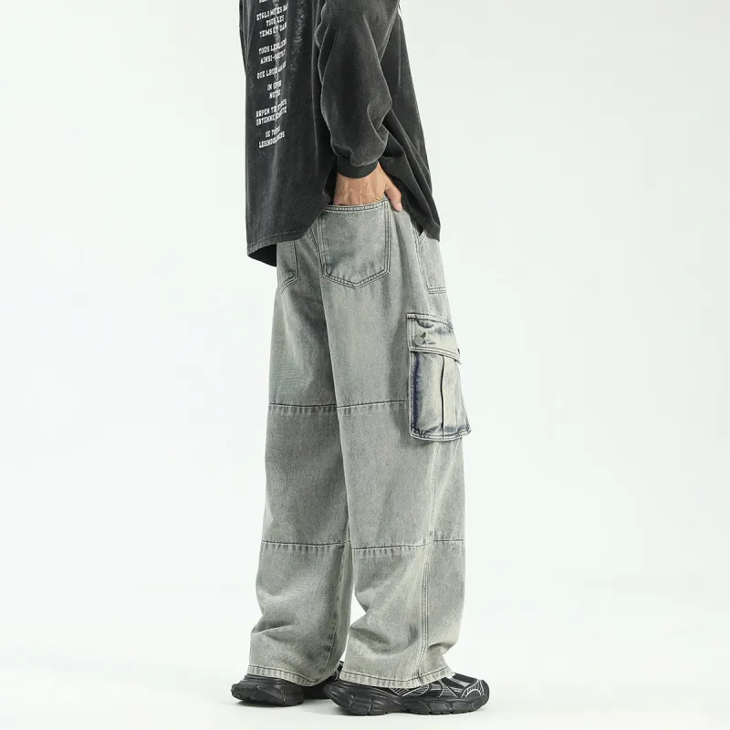 Qnxeey Jeans Unisex-13