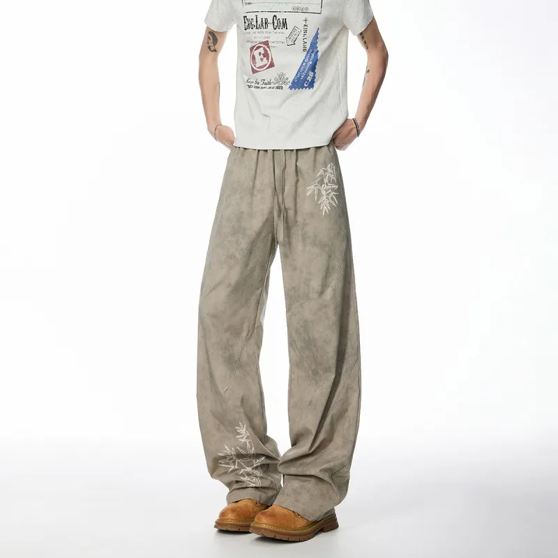 Qnxeey Casual Pants Unisex-9