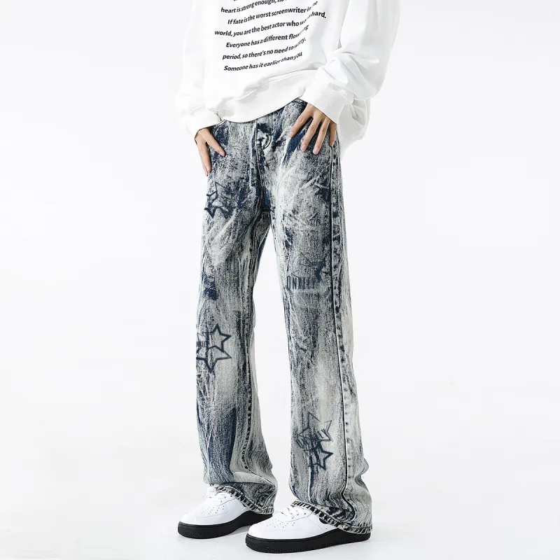 Qnxeey Jeans Unisex-9
