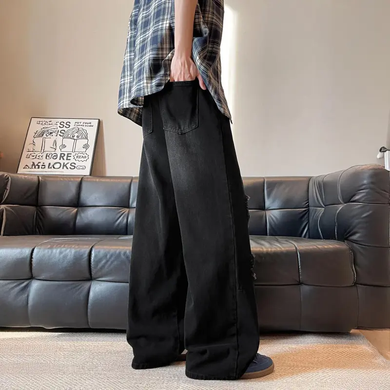 Qnxeey Jeans Unisex-2