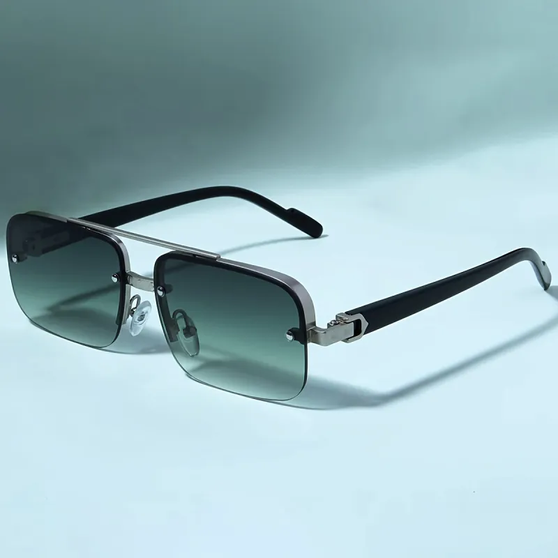 SOMAN Metal Irregular Shape Sunglasses Unisex-7