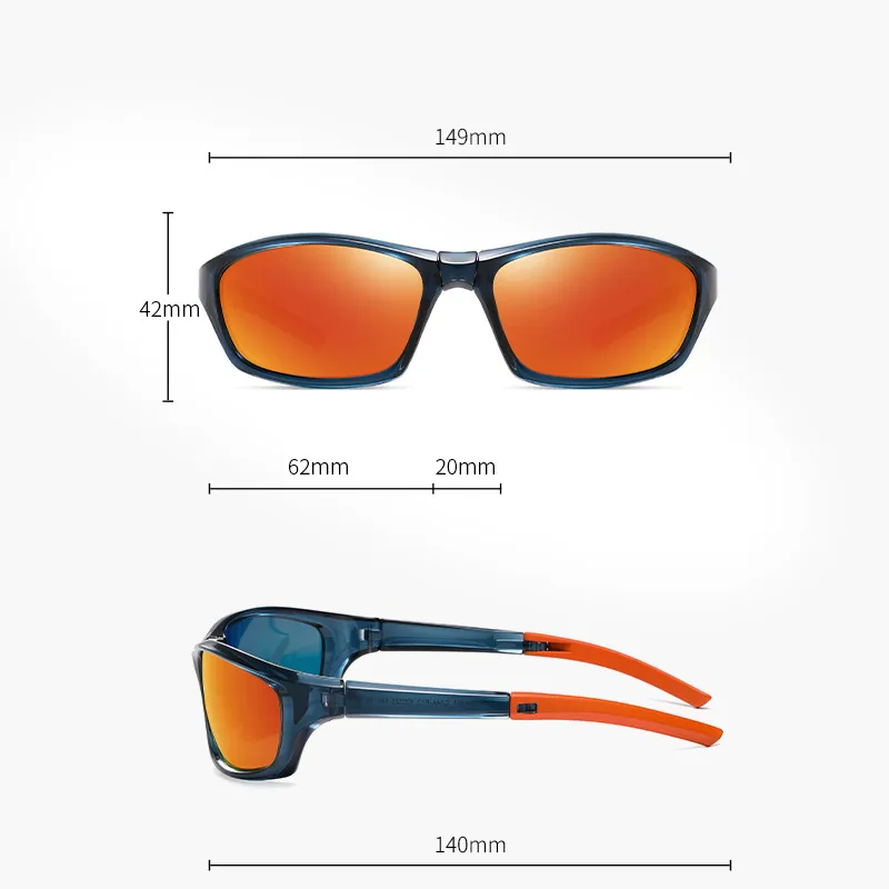 SOMAN TR90 Square Sunglasses Unisex-4