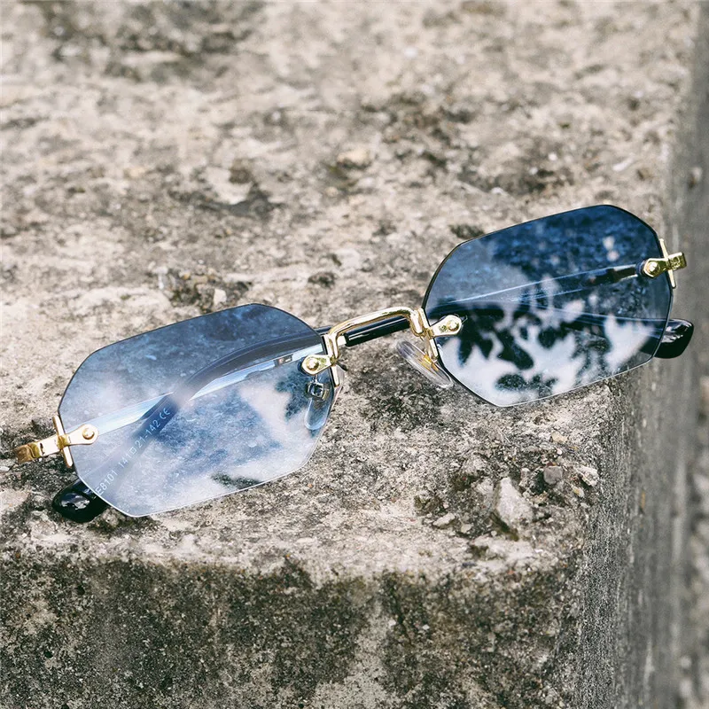SOMAN Metal Square Sunglasses Unisex-2