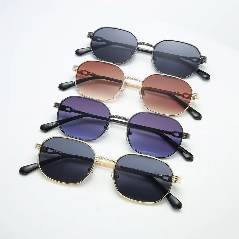 SOMAN Metal Square Sunglasses Unisex-1