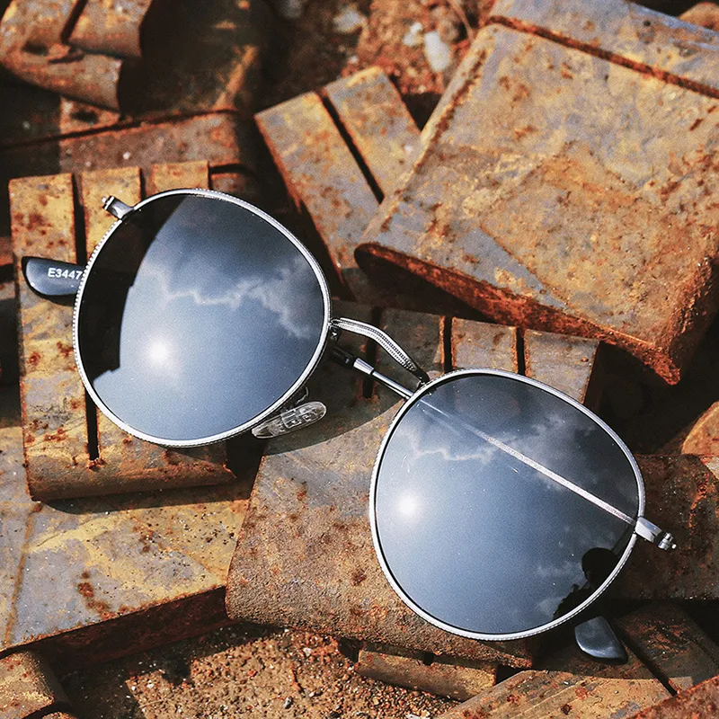 SOMAN Metal Round Sunglasses Unisex-1