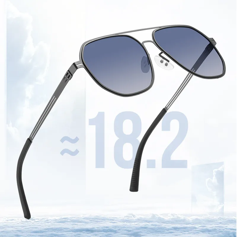 SOMAN Stainless Steel Aviator Sunglasses Unisex-2