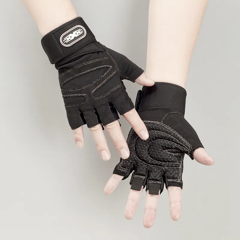 JIEKAI Cycling Gear Half Finger Gloves Unisex-11