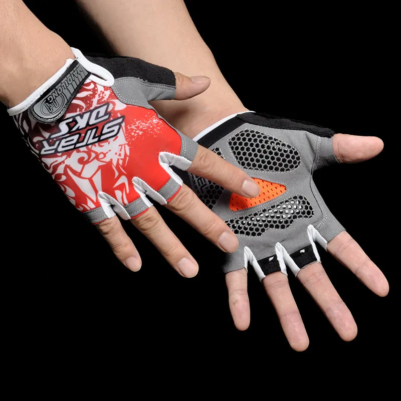JIEKAI Cycling Gear Half Finger Gloves Unisex-5