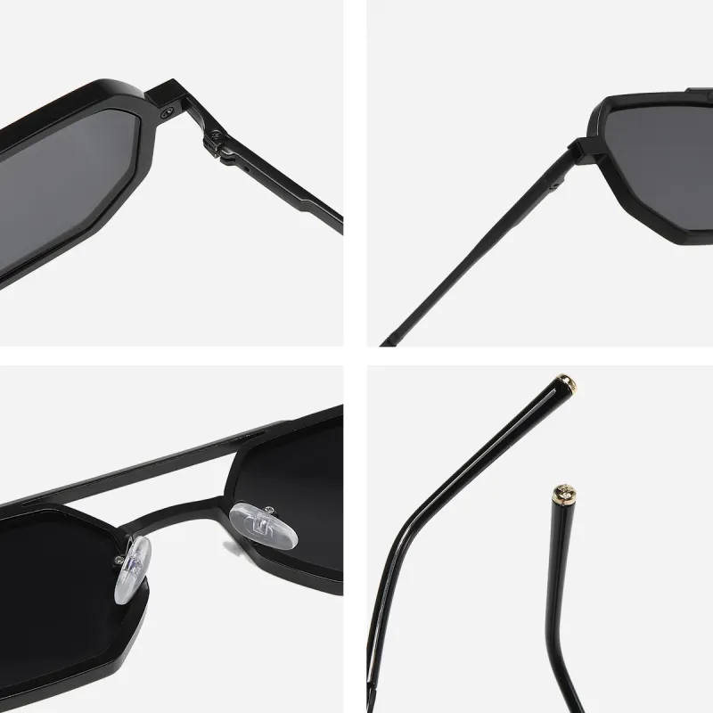 SOMAN Metal Irregular Shape Sunglasses Unisex-1