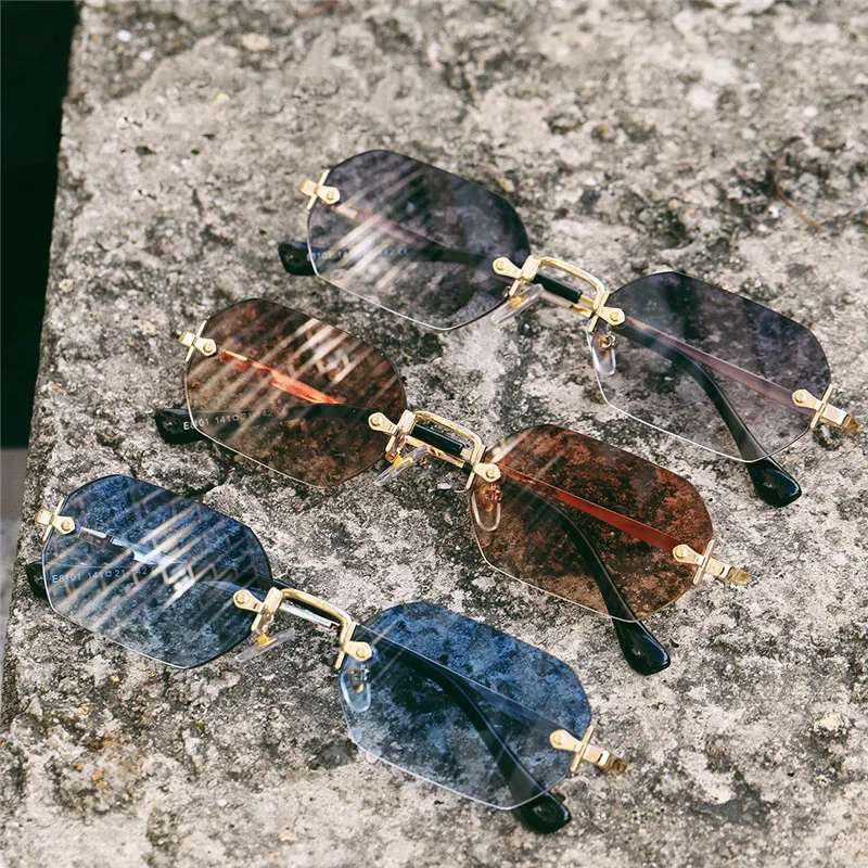 SOMAN Metal Square Sunglasses Unisex-1