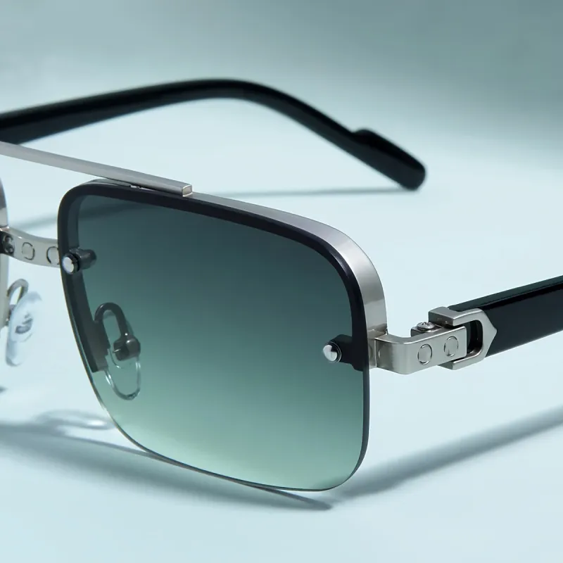SOMAN Metal Irregular Shape Sunglasses Unisex-6