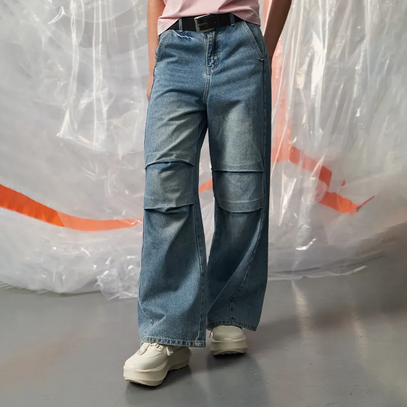 Mishkanyc Jeans Unisex Denim Blue-3
