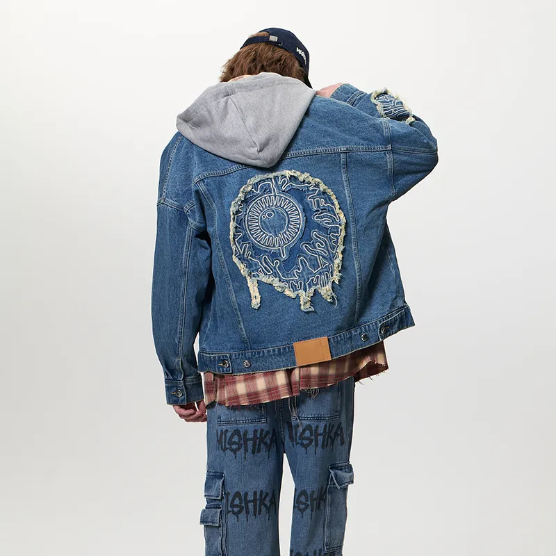 Mishkanyc Denim Jacket Men's Medium Blue-2