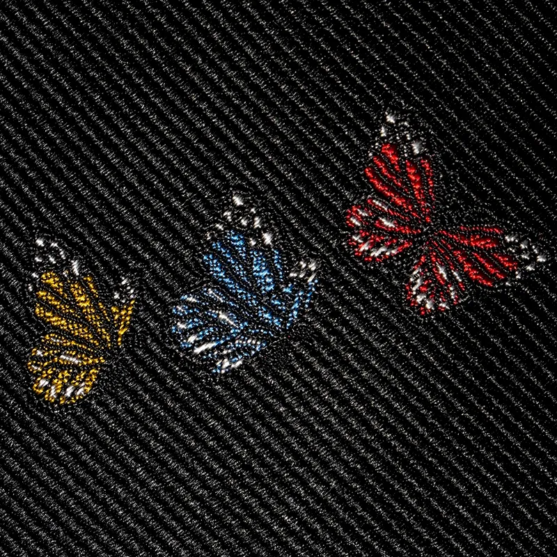 WILLIAM MILTON Mulberry Silk Ties Men's Black-4