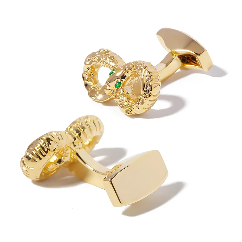 WILLIAM MILTON French Cufflinks Men's Gold High End Accessories Cuff Pin Custom Gift Box Set-5
