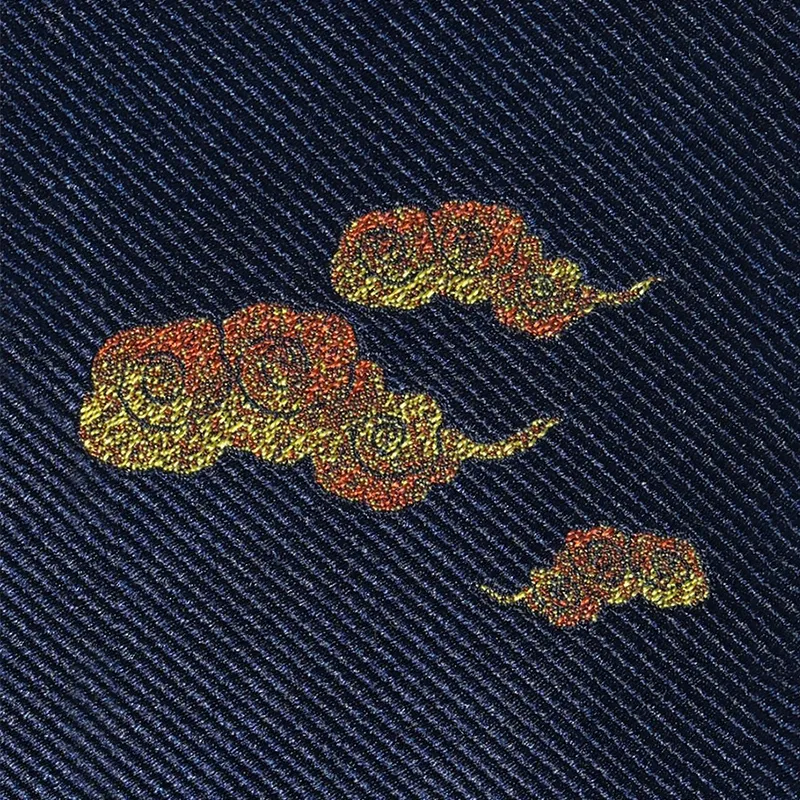 WILLIAM MILTON Mulberry Silk Ties Men's Dark Blue-4