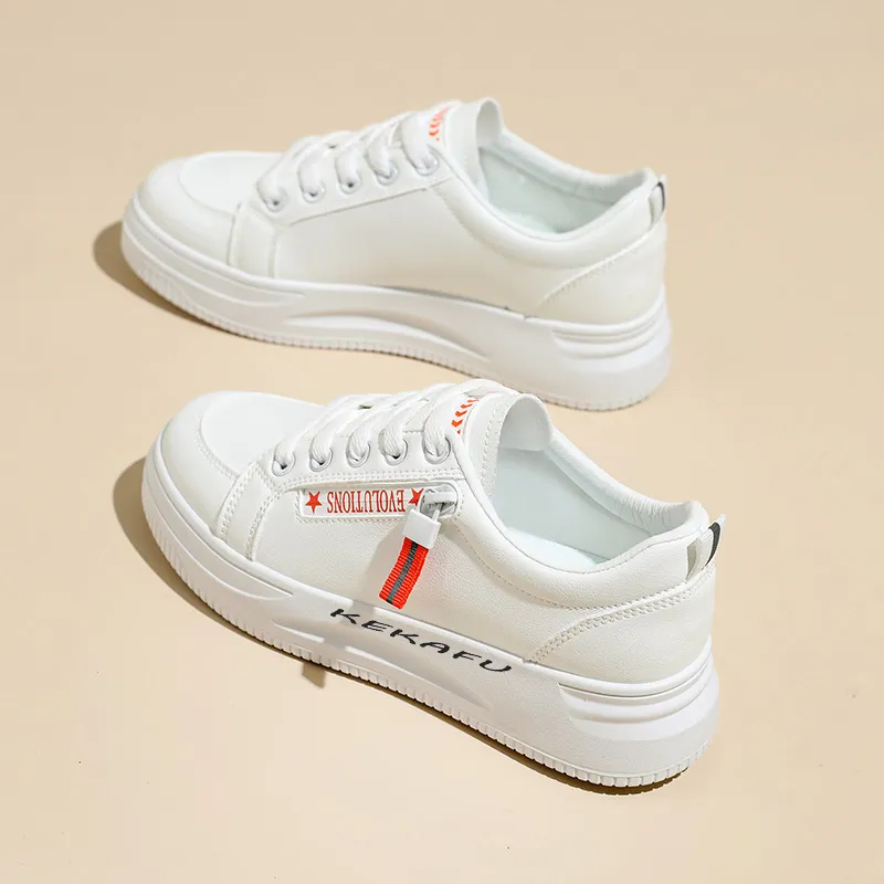 KEKAFU Anti Slip Wear Resistant Low Top Skateboard Shoes Women's-5