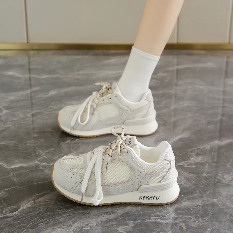 KEKAFU Anti Slip Wear Resistant Low Top Casual Shoes Women's-6