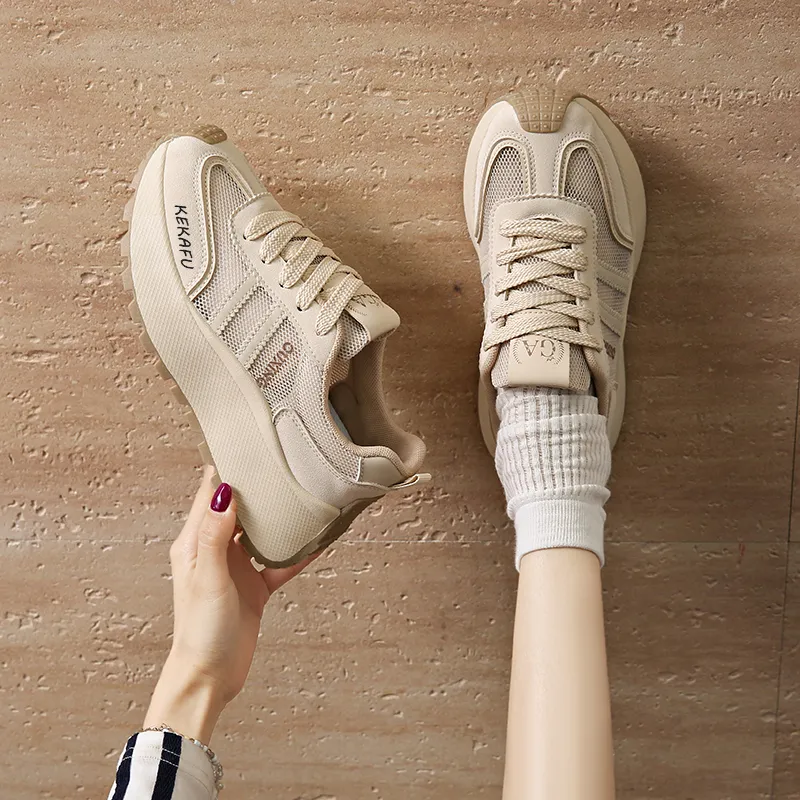 KEKAFU Anti Slip Wear Resistant Low Top Casual Shoes Women's-5