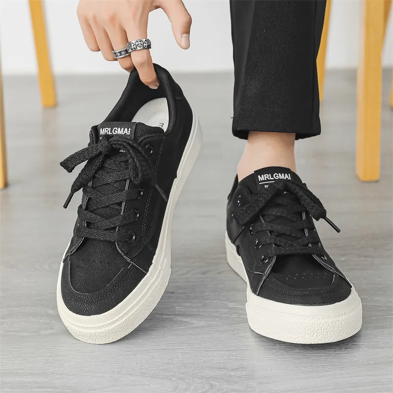 KEKAFU Anti Slip Wear Resistant Low Top Skateboard Shoes Men's-1