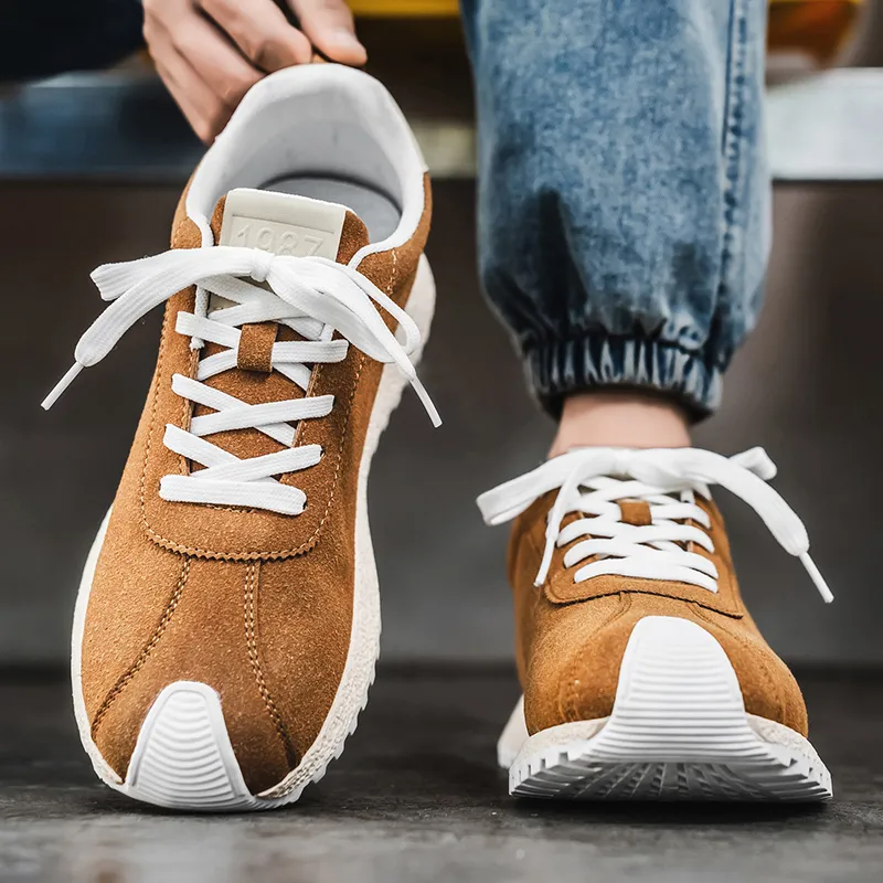 KEKAFU Cushioning, Slip Resistant, Lightweight, Height Enhancing Low Top Casual Shoes Men's-2