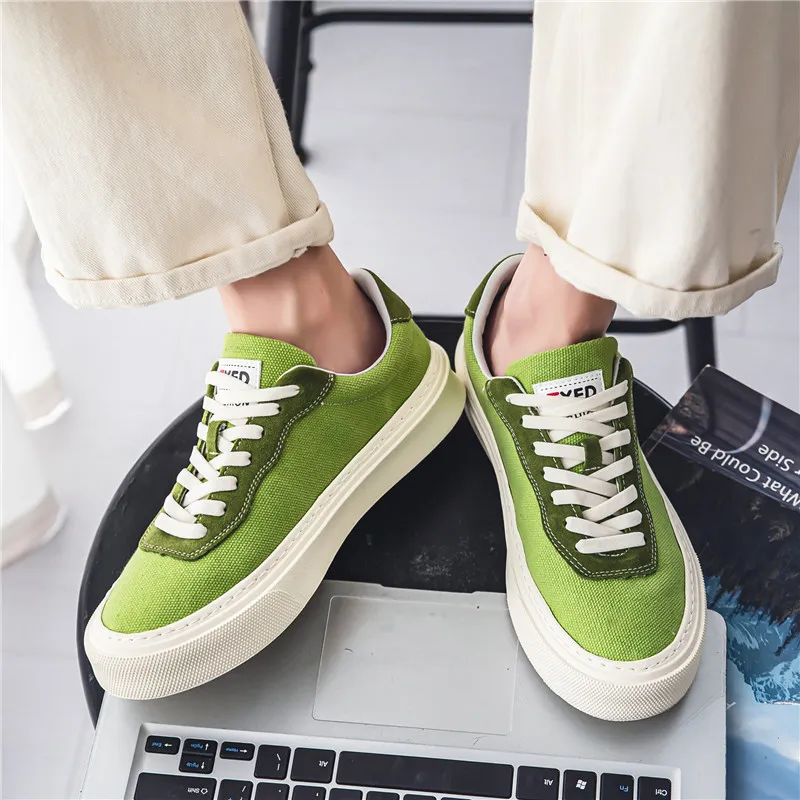 KEKAFU Lightweight Low Top Canvas Shoes Men's-1