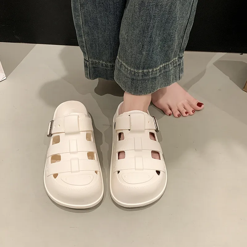 KEKAFU Slip Resistant Closed Toe Slippers Women's-5