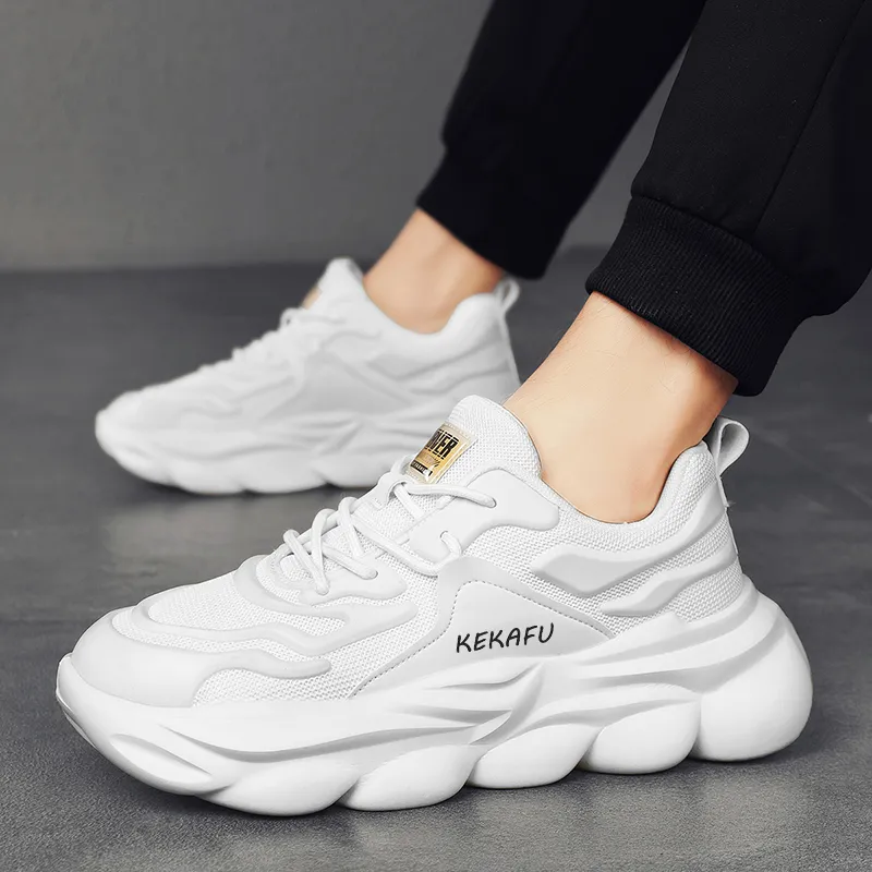 KEKAFU Breathable And Lightweight Low Top Casual Shoes Men's-5
