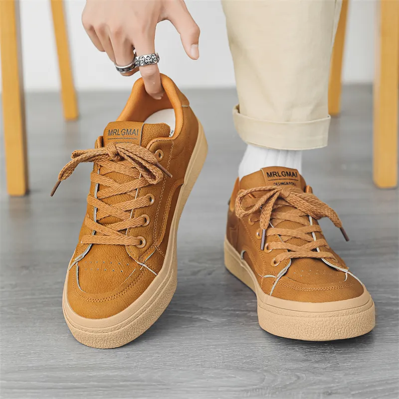 KEKAFU Anti Slip Wear Resistant Low Top Skateboard Shoes Men's-4